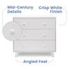 image:imageDelta Children Ava 3 Drawer Dresser with Changing Top Greenguard Gold Certified WhiteDresser