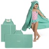 image:imageDelta Children BabyInfant Hooded Bath Towel  Super Soft and Absorbent Newborn Essential  Ideal Baby RegistryShower Gift for Boys and Girls Light Teal OwlLight Teal Owl