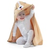 image:imageDelta Children BabyInfant Hooded Bath Towel  Super Soft and Absorbent Newborn Essential  Ideal Baby RegistryShower Gift for Boys and Girls Light Teal OwlTan Dog