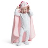 image:imageDelta Children BabyInfant Hooded Bath Towel  Super Soft and Absorbent Newborn Essential  Ideal Baby RegistryShower Gift for Boys and Girls Light Teal OwlPink Cat