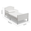 image:imageDelta Children Bennett Wood Toddler Bed  Greenguard Gold Certified Bianca WhiteBianca White