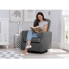 image:imageDelta Children Blair Slim Nursery Glider Swivel Rocker Chair CharcoalCharcoal