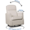 image:imageDelta Children Blair Slim Nursery Glider Swivel Rocker Chair CharcoalCream