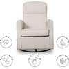 image:imageDelta Children Blair Slim Nursery Glider Swivel Rocker Chair CharcoalCream