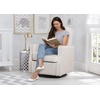 image:imageDelta Children Blair Slim Nursery Glider Swivel Rocker Chair CharcoalCream