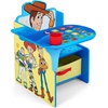 image:imageDelta Children Chair Desk With Storage Bin DisneyPixar Cars  Kids Chair Desk Includes Fabric Storage Bin and Cup Holder Low to the Ground for Easy Access Ideal for ToddlersKids Age 3Blue
