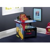 image:imageDelta Children Chair Desk With Storage Bin DisneyPixar Cars  Kids Chair Desk Includes Fabric Storage Bin and Cup Holder Low to the Ground for Easy Access Ideal for ToddlersKids Age 3Multi Color