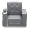 image:imageDelta Children Chelsea Kids Upholstered Chair with Cup Holder Soft GreyGrey