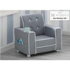 image:imageDelta Children Chelsea Kids Upholstered Chair with Cup Holder Soft GreyGrey