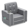image:imageDelta Children Chelsea Kids Upholstered Chair with Cup Holder Soft GreyGrey