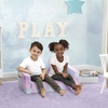 image:imageDelta Children Cozee 2in1 Sofa 2Seater Convertible Toddler Couch Sleeper Wide 2in1 Flip Open Foam Chair for Playroom PetFriendly Bed Lounger Comfy Play Sleeping Lounge Chair Blue CamoPink Tie Dye