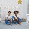 image:imageDelta Children Cozee 2in1 Sofa 2Seater Convertible Toddler Couch Sleeper Wide 2in1 Flip Open Foam Chair for Playroom PetFriendly Bed Lounger Comfy Play Sleeping Lounge Chair Blue CamoBlue Camo