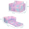 image:imageDelta Children Cozee Blue Camo Convertible Foam Chair to Lounger for KidsPink Tie Dye