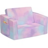 image:imageDelta Children Cozee Blue Camo Convertible Foam Chair to Lounger for KidsPink Tie Dye