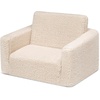 image:imageDelta Children Cozee FlipOut Sherpa 2in1 Convertible Chair to Lounger for Kids PinkCream