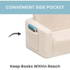 image:imageDelta Children Cozee FlipOut Sherpa 2in1 Convertible Chair to Lounger for Kids PinkCream