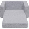 image:imageDelta Children Cozee FlipOut Sherpa 2in1 Convertible Chair to Lounger for Kids PinkGrey