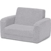 image:imageDelta Children Cozee FlipOut Sherpa 2in1 Convertible Chair to Lounger for Kids PinkGrey