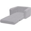image:imageDelta Children Cozee FlipOut Sherpa 2in1 Convertible Chair to Lounger for Kids PinkGrey