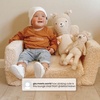 image:imageDelta Children Cozee FlipOut Sherpa 2in1 Convertible Chair to Lounger for Kids PinkGrey