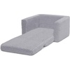 image:imageDelta Children Cozee FlipOut Sherpa 2in1 Convertible Chair to Lounger for Kids PinkGrey