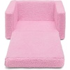 image:imageDelta Children Cozee FlipOut Sherpa 2in1 Convertible Chair to Lounger for Kids PinkPink