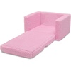 image:imageDelta Children Cozee FlipOut Sherpa 2in1 Convertible Chair to Lounger for Kids PinkPink