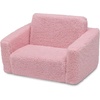 image:imageDelta Children Cozee FlipOut Sherpa 2in1 Convertible Chair to Lounger for Kids PinkPink