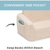 image:imageDelta Children Cozee FlipOut Sherpa 2in1 Convertible Sofa to Lounger for Kids Cream