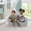 image:imageDelta Children Cozee FlipOut Sherpa 2in1 Convertible Sofa to Lounger for Kids GreyGrey