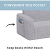 image:imageDelta Children Cozee FlipOut Sherpa 2in1 Convertible Sofa to Lounger for Kids GreyGrey