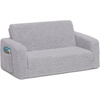 image:imageDelta Children Cozee FlipOut Sherpa 2in1 Convertible Sofa to Lounger for Kids GreyGrey
