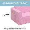 image:imageDelta Children Cozee FlipOut Sherpa 2in1 Convertible Sofa to Lounger for Kids GreyPink