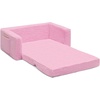 image:imageDelta Children Cozee FlipOut Sherpa 2in1 Convertible Sofa to Lounger for Kids GreyPink