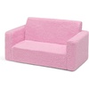 image:imageDelta Children Cozee FlipOut Sherpa 2in1 Convertible Sofa to Lounger for Kids GreyPink