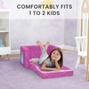 image:imageDelta Children Cozee Kids Couch 2Seater Kids Sofa Convertible 2in1 Flip Open Toddler Couch Sleeper Foam Chair for Playroom amp Bedroom Bed Lounger Comfy Play Sleeping Lounge Chair Unicorn