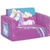 image:imageDelta Children Cozee Kids Couch 2Seater Kids Sofa Convertible 2in1 Flip Open Toddler Couch Sleeper Foam Chair for Playroom amp Bedroom Bed Lounger Comfy Play Sleeping Lounge Chair Unicorn