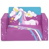 image:imageDelta Children Cozee Kids Couch 2Seater Kids Sofa Convertible 2in1 Flip Open Toddler Couch Sleeper Foam Chair for Playroom amp Bedroom Bed Lounger Comfy Play Sleeping Lounge Chair Unicorn