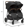 image:imageDelta Children Cruzer Double Stroller  Lightweight Side by Side with Reclining Seats Extendable Canopies and Flat Fold Black