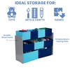 image:imageDelta Children Deluxe MultiBin Toy Organizer with Storage Bins GreyBlue BinsGreyBlue Bins