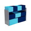image:imageDelta Children Deluxe MultiBin Toy Organizer with Storage Bins GreyBlue BinsGreyBlue Bins