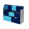 image:imageDelta Children Deluxe MultiBin Toy Organizer with Storage Bins GreyBlue BinsGreyBlue Bins