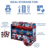 image:imageDelta Children Deluxe MultiBin Toy Organizer with Storage Bins GreyBlue BinsMarvel SpiderMan