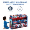 image:imageDelta Children Deluxe MultiBin Toy Organizer with Storage Bins GreyBlue BinsMarvel SpiderMan