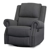 image:imageDelta Children Dylan Nursery Recliner Glider Swivel Chair Charcoal
