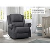 image:imageDelta Children Dylan Nursery Recliner Glider Swivel Chair Charcoal