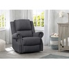 image:imageDelta Children Dylan Nursery Recliner Glider Swivel Chair Charcoal