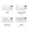 image:imageDelta Children Essex 4in1 Convertible Baby Crib Grey with Natural LegsBianca White