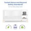 image:imageDelta Children Essex 4in1 Convertible Baby Crib Grey with Natural LegsBianca White