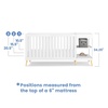 image:imageDelta Children Essex 4in1 Convertible Baby Crib Grey with Natural LegsBianca White